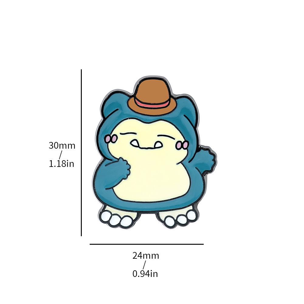 Süße Pokemon Metallabzeichen: Gengar & Enton Brosche