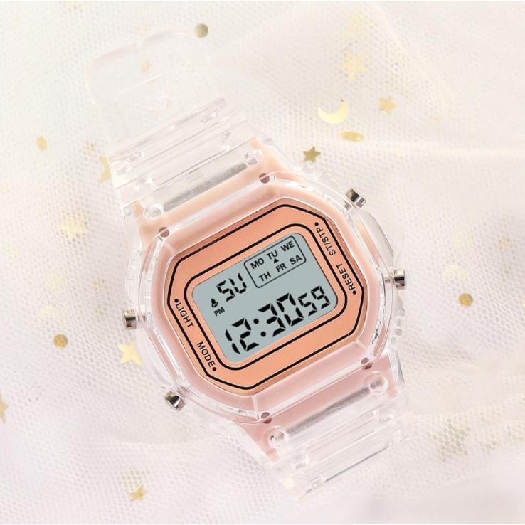 Montre numérique pour femme/montre de sport étanche LED