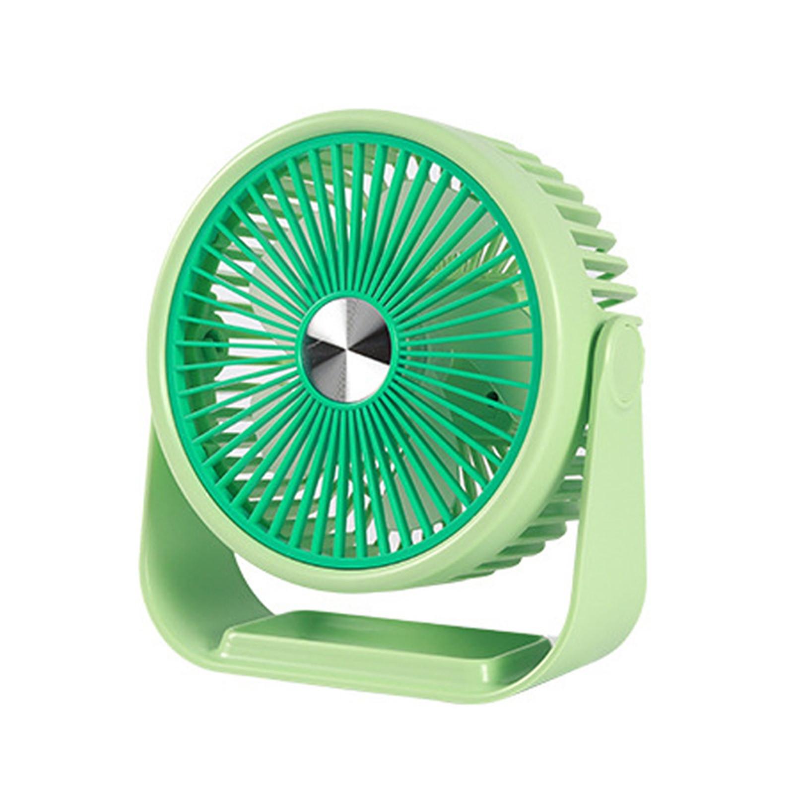 

Многофункциональный настольный вентилятор 6 дюймов в милом стиле, портативный настольный электрический вентилятор с USB-зарядкой для использования в помещении и на открытом воздухе One Size зелёный