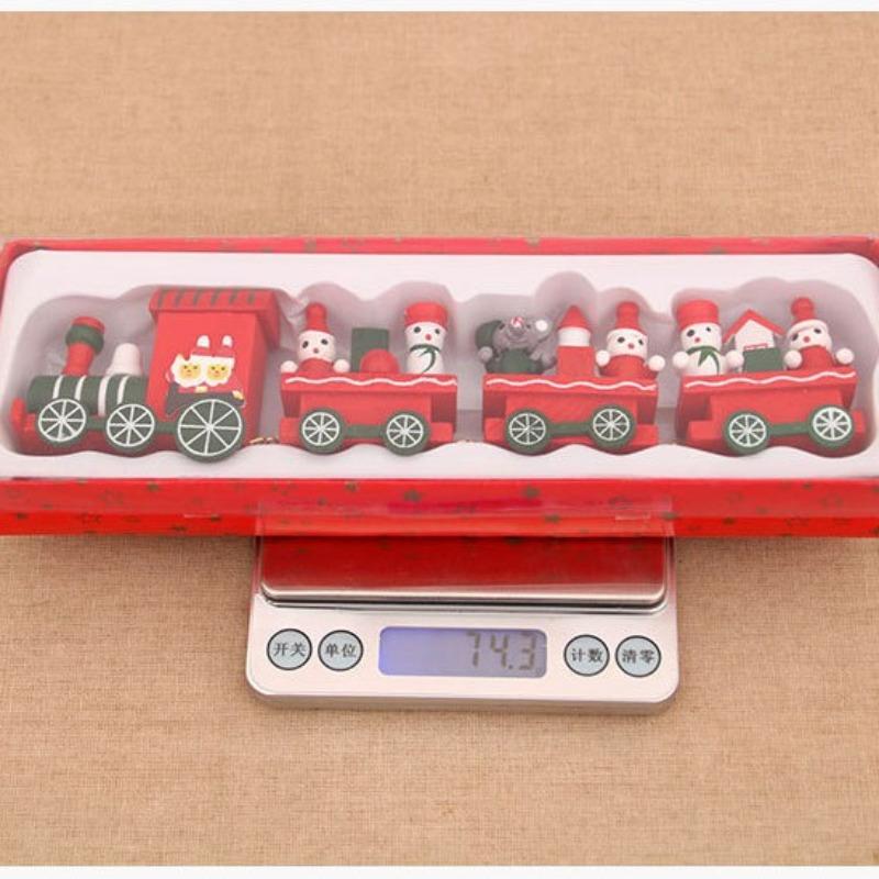 Christmas Decorations Christmas Wooden Train Window Decoration Christmas Gifts