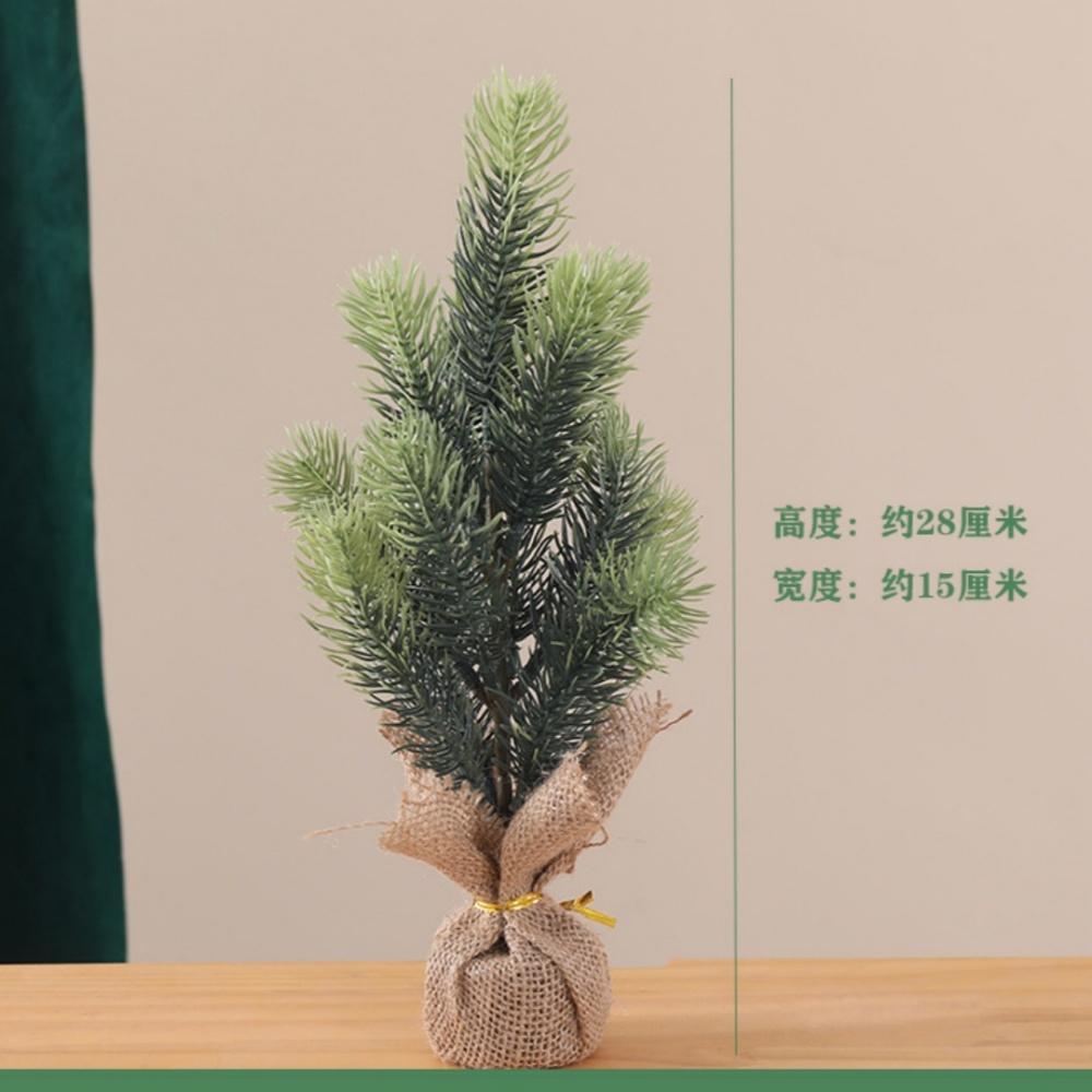 Simulated Mini Christmas Tree Pine Needles Christmas Trees Tabletop Ornament New Year Gift Supplies Desk Decoration