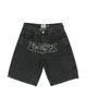 Men's Y2K Retro Hip Hop Embroidered Denim Shorts - High Waist, Casual & Versatile.
