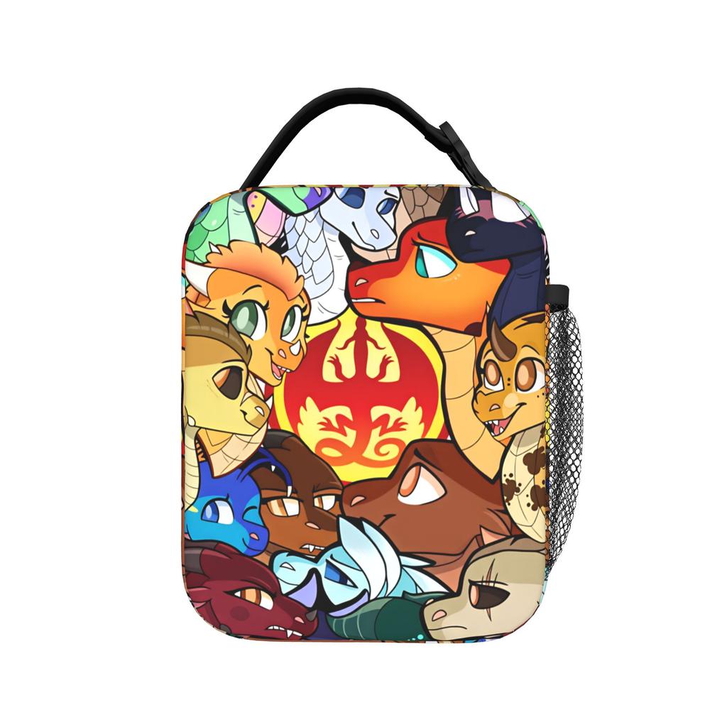 Wing Of Fire dragons Lunch Bag Casual Lunch Box Outdoor Picnic Portable Thermal Lunch Bags For Women Oxford Custom Cooler Bag