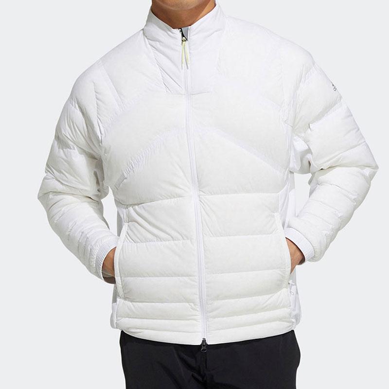 Adidas Solid Color Golf Sports Casual Stand Collar Down Jacket Men Jacket White GT3415