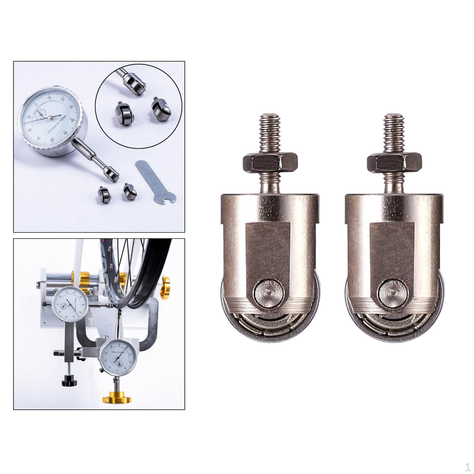 

2x Резьбовой наконечник для индикатора часового типа M2.5, измерительный ролик, зонд с роликовым наконечником