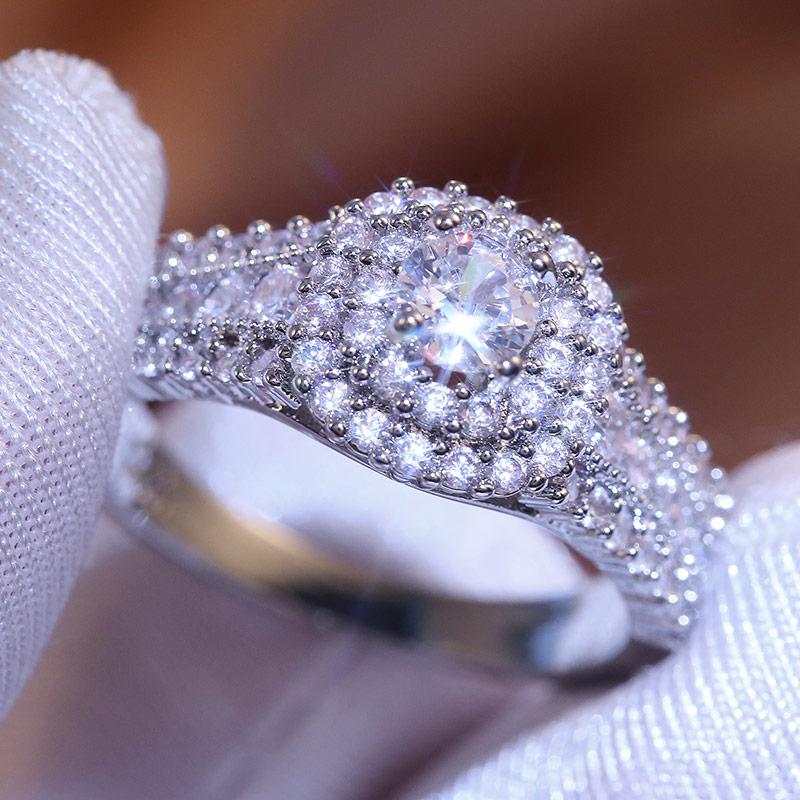 

Новое свадебное брендовое женское кольцо с кристаллами циркона и камнями, дизайн когтей для коктейльной вечеринки, оптовая продажа, модные аксессуары, оптовая продажа