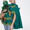 2025 Women's 3D Christmas Tree Skirt with Hooded Cape Costume