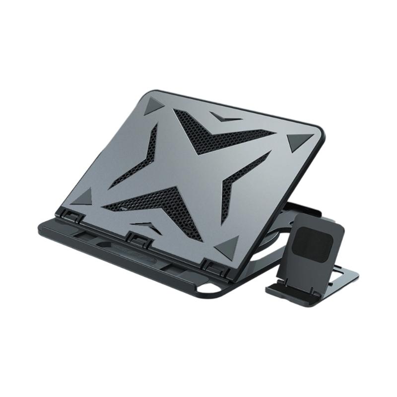 Tragbarer Aluminium-Laptopständer, höhenverstellbarer Desktop-Notebook-Halter, kompatibel mit Geräten