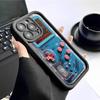 Black Groove Game Console Phone Case for iPhone 14-17 Pro Max