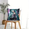Hatsune Miku Galaxy Throw Pillow, 18.18 Inch Cushion, Accent Pillow, Includes Pillow Core, Hd Print For Sofa Bed Room