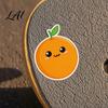 Creative Collage Materials for Students 50PCS Cartoon Orange Theme Stickers Healing Style Waterproof Vinyl Adhesive Labels Lunch Boxes Decals,