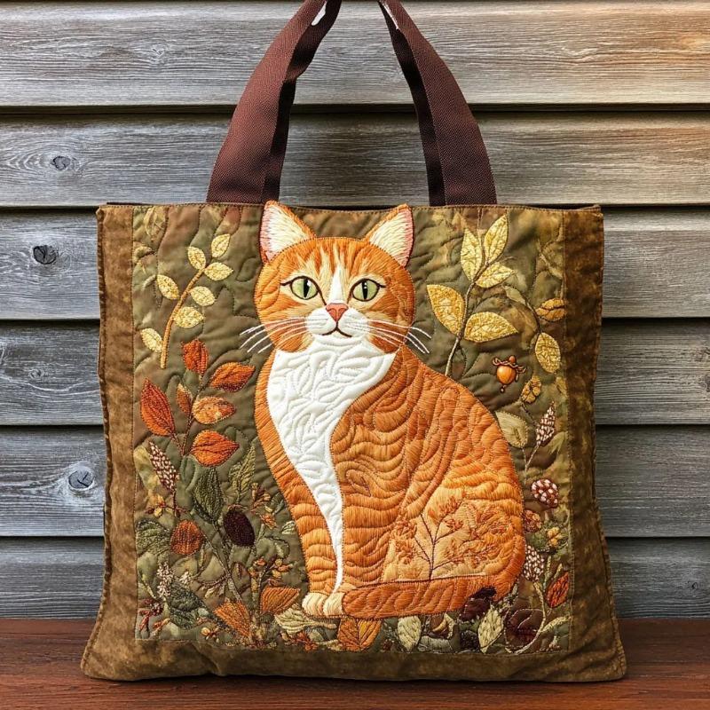 3D New Women's Cat Print Handbag Shoulder Bag Canvas Bag
