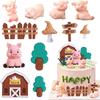 Piggy Party Supplies Pig Cake Topper Pig Birthday Decorations Pig Theme Party Supplies