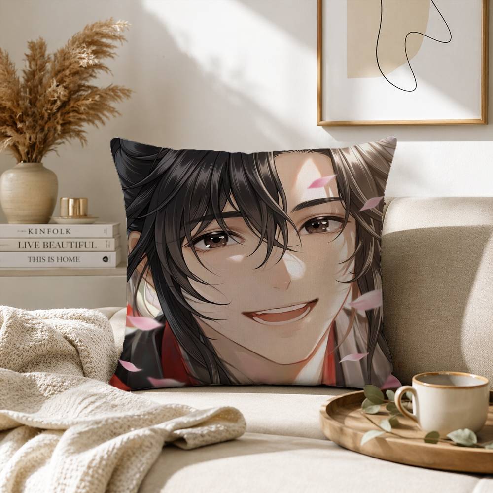 The Founder of Diabolism Mo Dao Zu Shi Pillow Case for Sofa Living Room Home office Decor Protective Cover