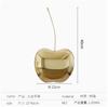 Creative Golden Cherry Simulated Fruit Sculpture Resin Handicrafts Golden Apple Decorative Figurines Home Decoration Accessories