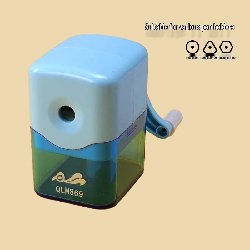 Compact Hand-Crank Pencil Sharpener for Students and Kids