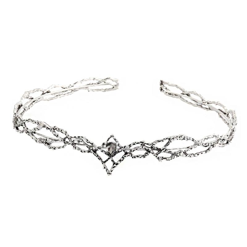 Fashion Elven King Crowns with Stylish Diamonds Adjustables Size Elegant Designs for Parties and Weddings Decoration