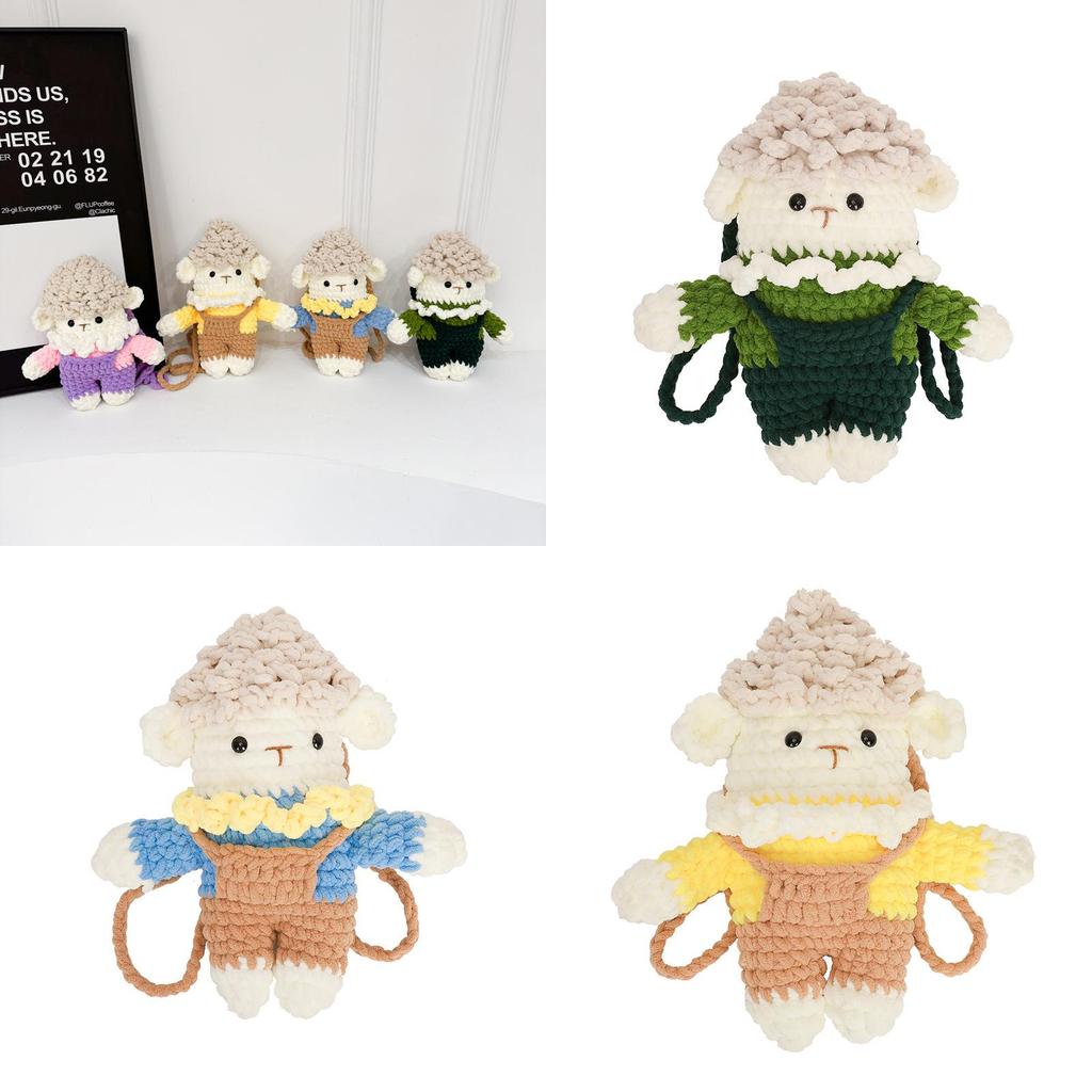 Cotton Plush Cartoon Sheep Phone Crossbody Bag With Soft Fabric For Girls And Casual Outings