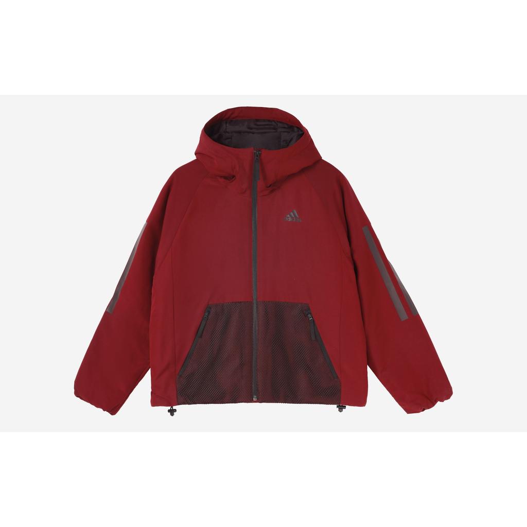 Adidas Outdoor Loose Fit Hooded Cotton Jacket Winter Women Jackets Dark-Purple DZ1516