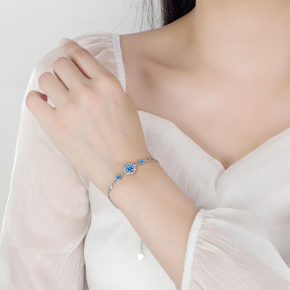 925 Sterling Silver Stud Earrings Crystal Clover Link Bracelets Necklace Jewelry Sets For Women Trendy 2025