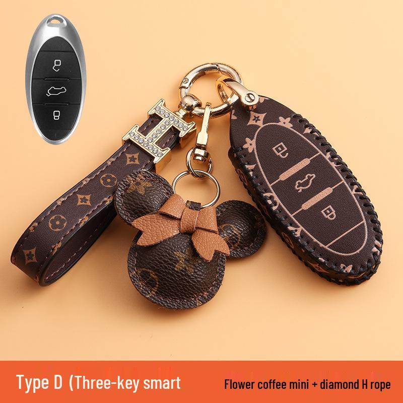 Women's Key Cover Protective Case for FAW Besturn X40/B50/B70/B30/X80/B90/T99