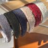 2025 Retro Fashion Solid Color Woolen Headband: Autumn/Winter Versatile Wide Hair Accessory for Women
