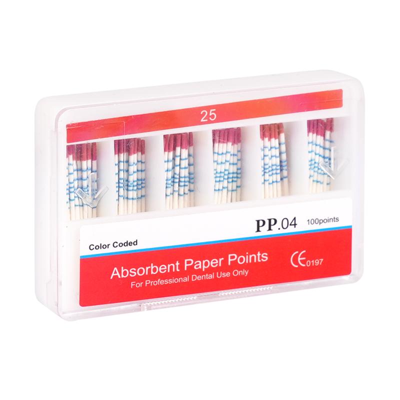 Dental Absorbent Paper Points 04 15-40# Root Cancel Endodontics Gutta Percha Cotton Fiber Tips Dentist Tool