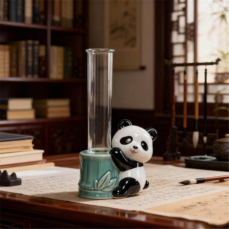 Rabbit Panda Shaped Silicone Craft Mold For Water Propagation Vases Includes Acrylic Test Tubes Reusable Gardening Tool