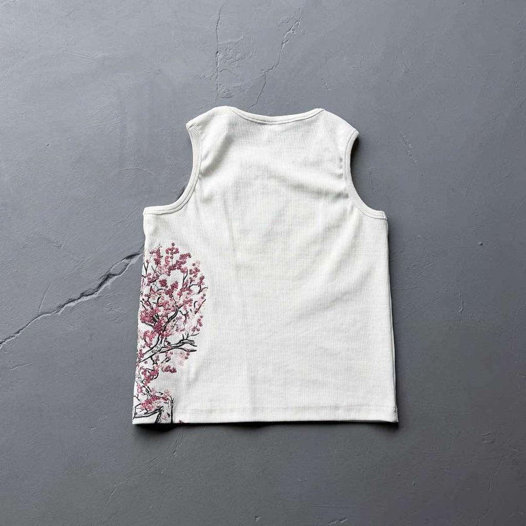 ZYLLO Embroidered Sleeveless High Quality Loose Cotton Women Men Tank Top Streetwear