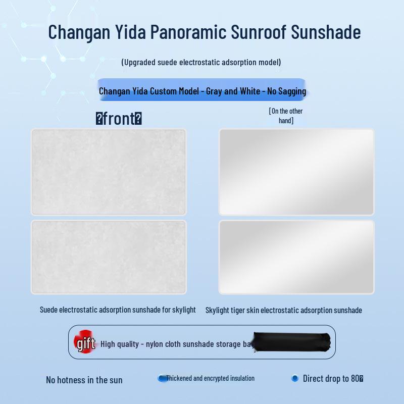 Changan 23 Model Yidada Sunroof Sunshade - Heat Insulation, Sun Protection, Privacy Blocker.