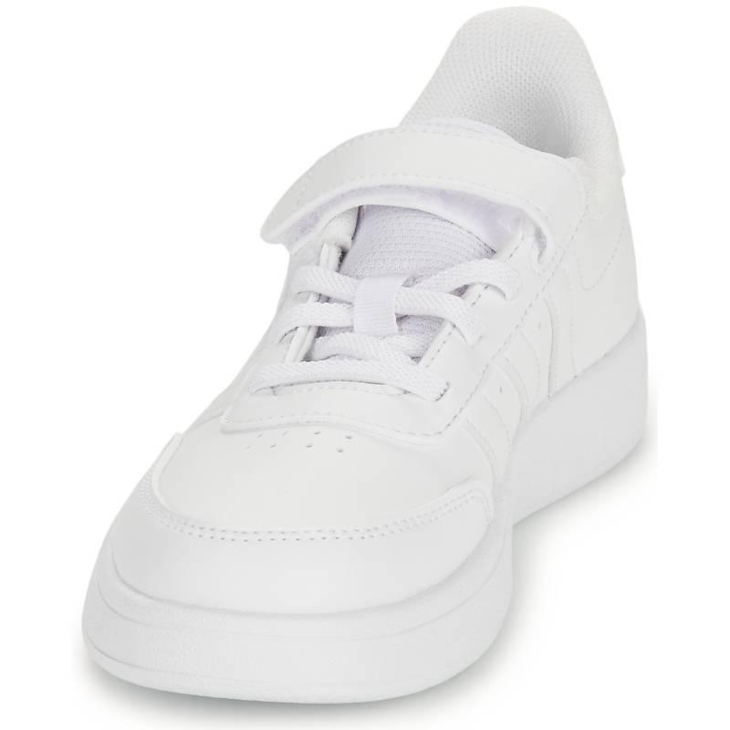 Adidas BREAKNET 2.0 Anti-Slip Wear-Resistant Low-Top Kids' Skateboarding Shoes White Kids' Sneakers IE8700