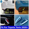 Rear Fog Bumper Lights Lamps Frame Decor Cover Trim Fit For Toyota Yaris   ABS Chrome Car Accessories Exterior Refit Kit
