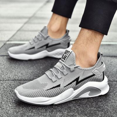 Men's Vulcanized Shoes Summer Woven Men Shoes Breathable Lace Up Sneakers Outdoor Sneakers