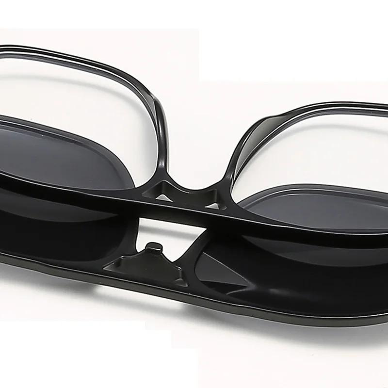 Magnetic Sunglasses Clip And Optical Glasses Frame 6 in 1 Women Men Polarized or Night Vision Multipurpose Eyeglasses Set 2333
