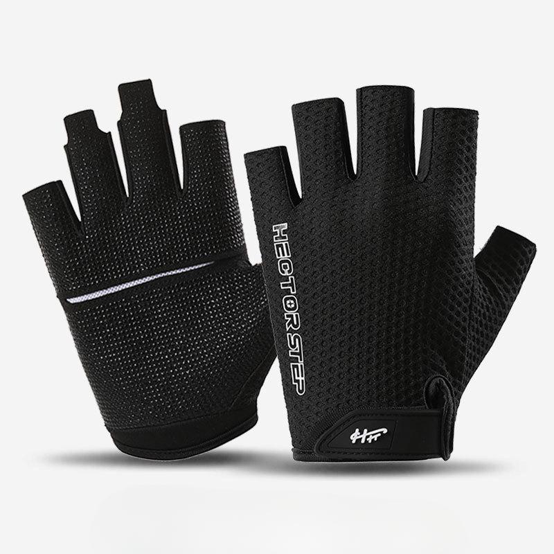 

Велоперчатки с половиной пальцев, амортизирующие, мужские и женские, короткие для шоссейного и горного велосипеда, весенне-летние, противоскользящие, для фитнеса, вождения, с защитой от солнца S