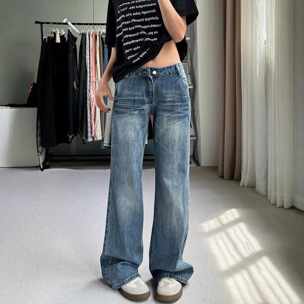 

Plus Size Retro Flare Leg Jeans for Women - Summer 2025 Edition L