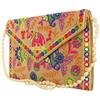 Pochettes pour Femmes Broderie Fait Main Travail Miroir Élégantes Sacs Bandoulière pour Femmes Sacs Bandoulière pour Dames et Filles - 22X16 Cm