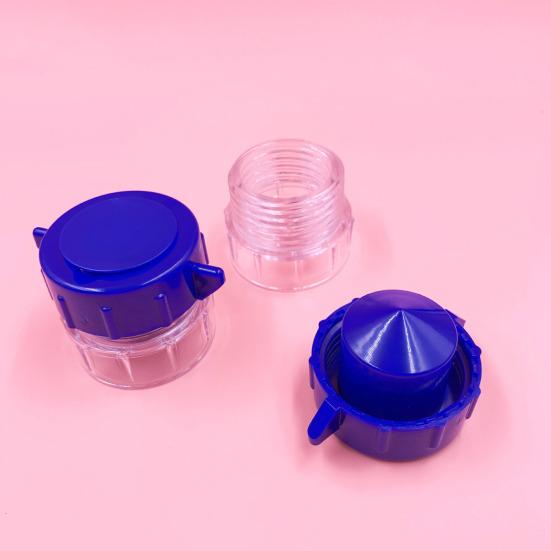2Pcs Pill Grinder Compact Portable Pill Crusher with Built-in Pill Storage Compartment for Home Outdoor Travel