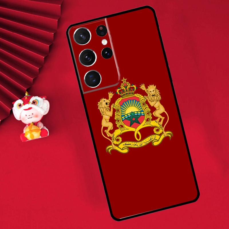 Maroc Morocco Flag Case For Samsung Galaxy S24 Ultra S21 S22 S20 S23 S25 Ultra Plus S9 S10 S25 FE Cover Funda