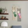 Pink Macrame Leaves Tapestry Wall Decoration Wall Hanging Decor Leaves Tapestry for Living Room