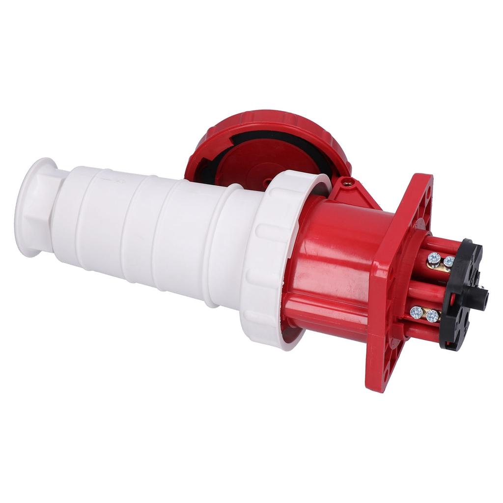 Set Conector de Alimentare Industrial cu 3 Faze și 4 Pini, Priza și Fișă, Ascuns, Impermeabil, 380415V 63A 3P+E