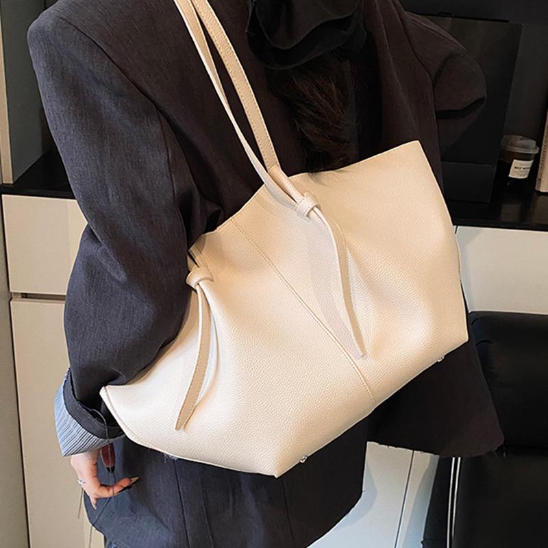 Korean Ins Simple Tote Bag for Women New Versatile Commuter Large Capacity One Shoulder Bags Casual Fashi Travel Handbags