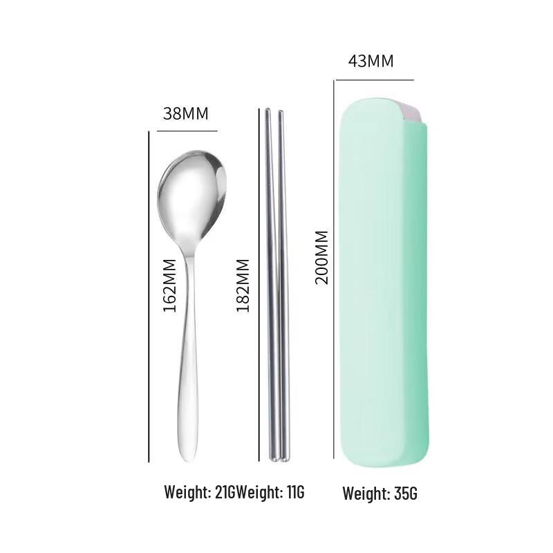 ZISIZ Portable Stainless Steel Cutlery Set