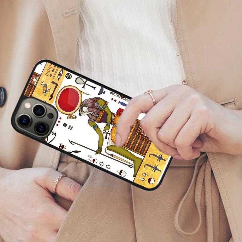 Egypt Nefertiti Anubis Ankh Pharaoh Magnetic Phone Case For APPLE iPhone 17 Air 16 14 13 12 Pro Max 15 Plus MagSafe Cover
