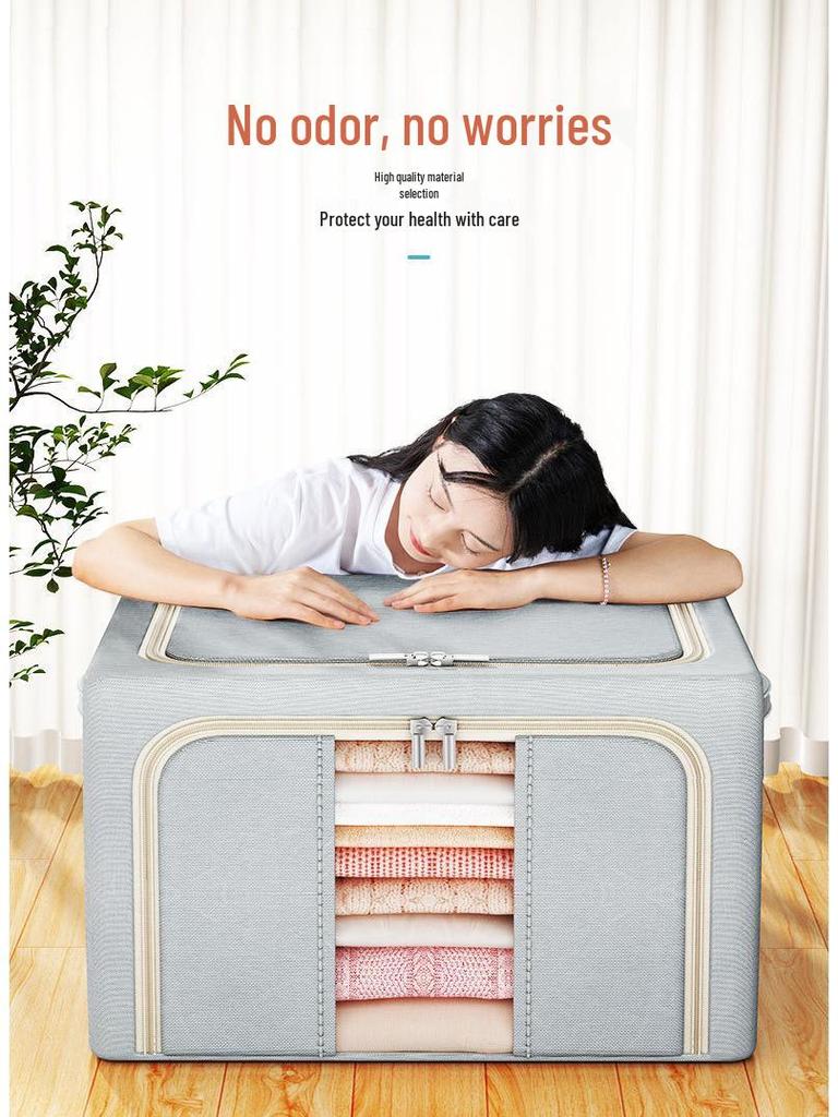 Foldable Oxford Cloth Fabric Storage Box for Quilts and Clothes