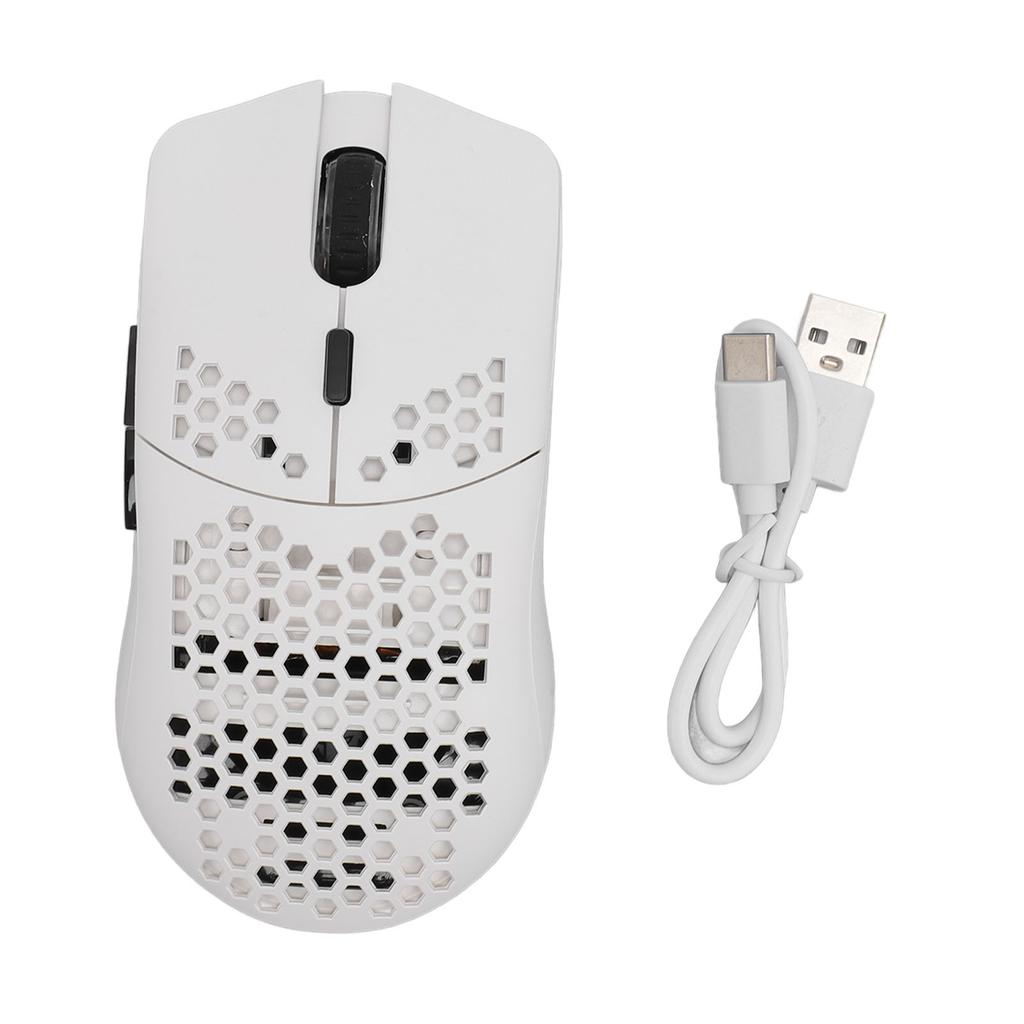 Lightweight RGB Gaming Mouse Ergonomic Design Rechargeable 2.4G Wireless Mouse 7 Buttons Optical