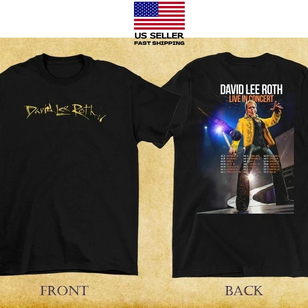 New Apparel David Lee Roth 2025 Live In Concert Reprint T-Shirt S-4XL Unisex T-Shirt