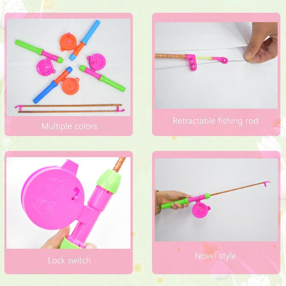 Cartoon Mini Kites Rods 38cm/58cm/80cm Fishing Rods New Children Fishing Kites Rods For Kids Gifts