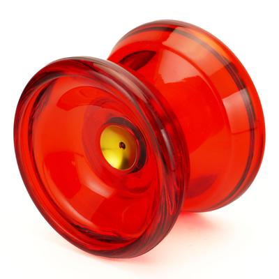 Spin Gear Spin Gadget Crystal Yo-Yo for Beginners - Features Metal Ball Bearings for Long Spin! (Red)