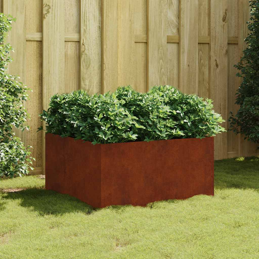 Plant Pot 80 X 80 X 40 Cm Corten Steel
